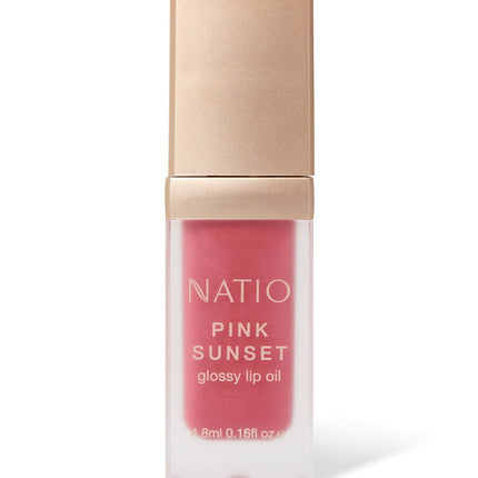 Natio Pink Sunset Glossy Lip Oil 4.8mL