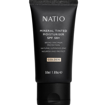 Natio Mineral Tinted Moisturiser SPF 50+ Golden