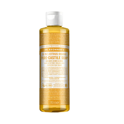 Dr Bronner Organic Citrus Castile Liquid Soap 237ml