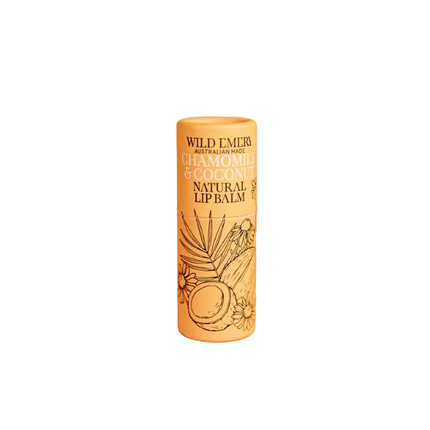 Wild Emery Natural Lip Balm with Chamomile and Coconut for Soothing Hydration 15ML