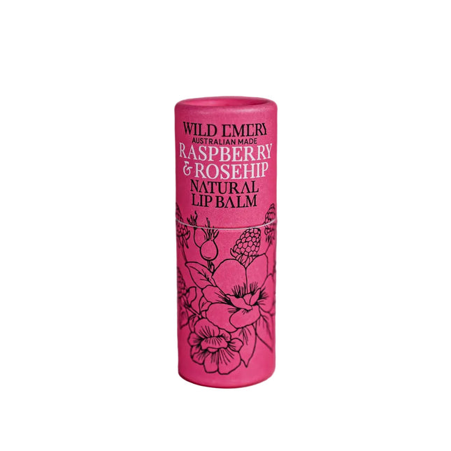 Wild Emery Natural Lip Balm Raspberry and Rosehip