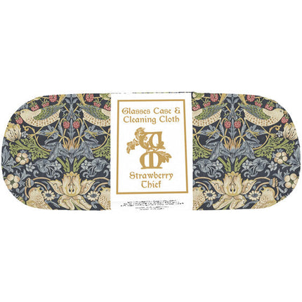 Artico William Morris Strawberry Thief Hard Shell Glasses Case with Cleaning Cloth