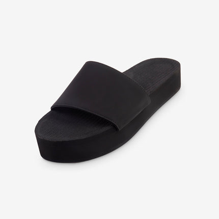 Indosole Women Platform Slide Sandal Black Size 10 to 11