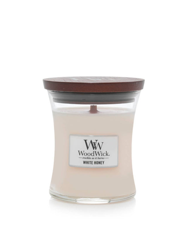 WoodWick White Honey Medium Scented Candle 0.275KG