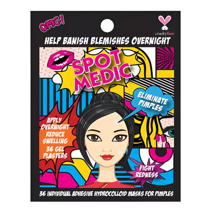 Spot Medic Hydrocolloid Individual Adhesive Masks for Pimples 36 Pack