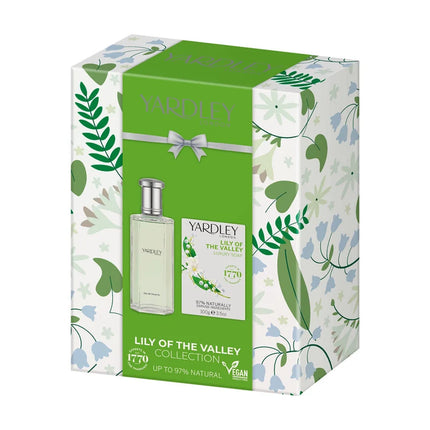 Yardley Lily of the Valley Gift Set 50ml Eau De Toilette and 100gm Soap - OhYouLuckyDuck.com.au