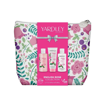Yardley London English Rose Bath and Body Collection Gift Set 3 Piece