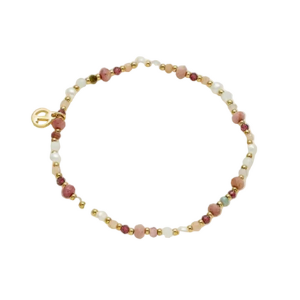 Zafino Harlow Bracelet with Rouge Enamel and Polished Sterling Silver